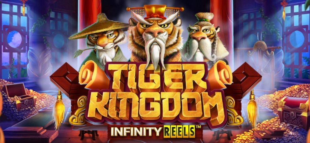 Tiger Kingdom Infinity, jogo de caça-níqueis, Relax Gaming, rolos infinitos, tema oriental, rodadas grátis, design de jogo, apostas, recursos adicionais